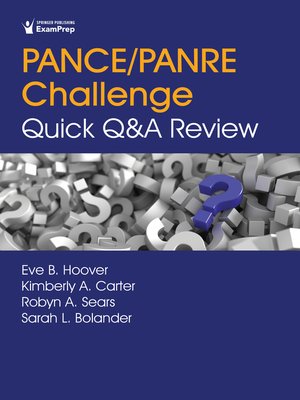 cover image of PANCE/PANRE Challenge